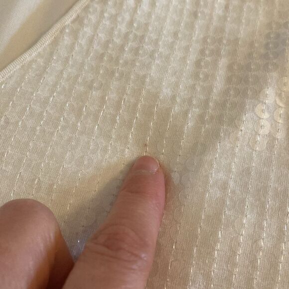 Robert Rodriguez White Sequin Stretch Bodycon Mini Dress Size Small - Picture 15 of 15